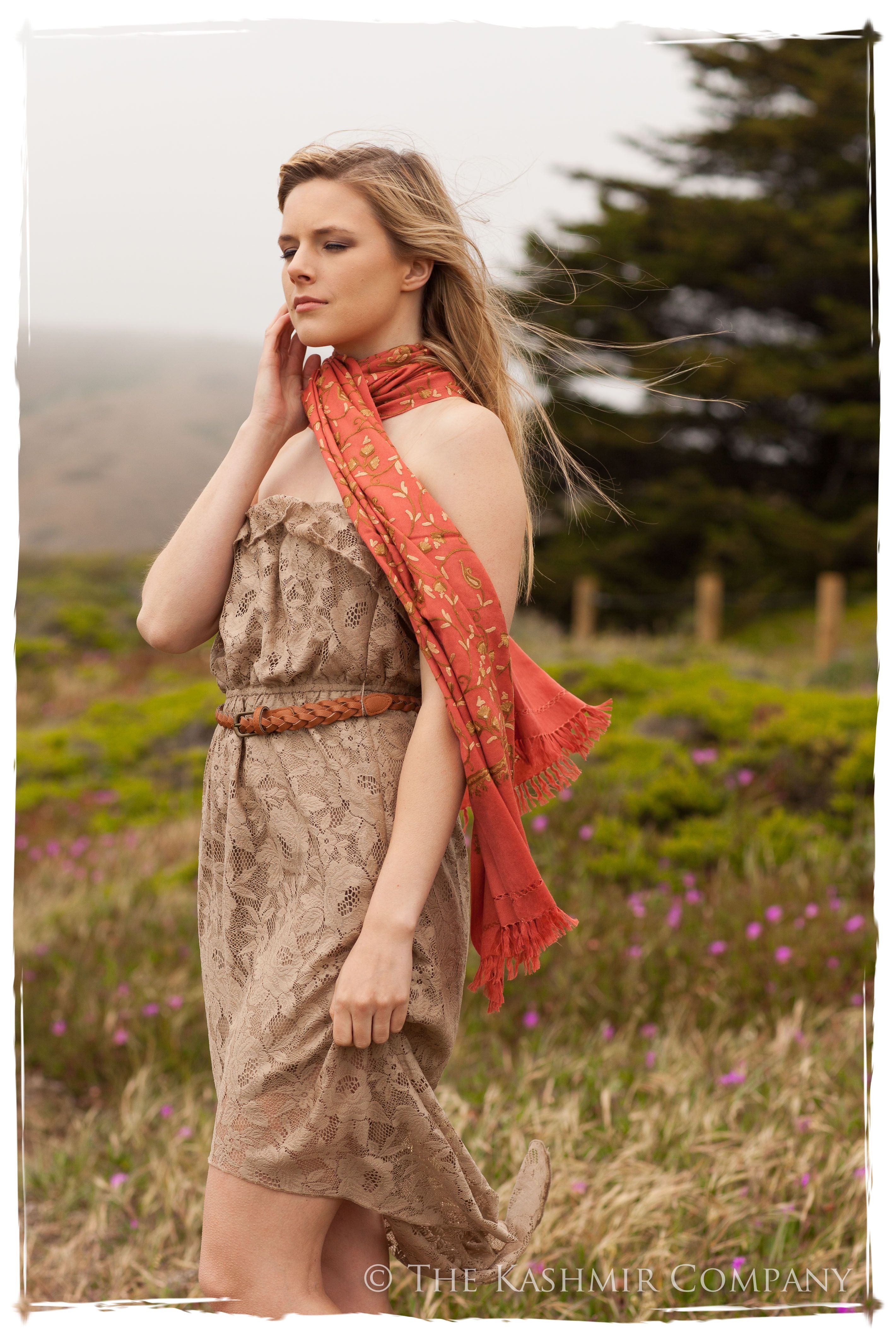 Rose de Porcelaine Secret Garden Shawl