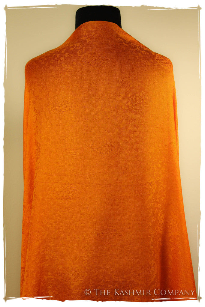 Sunset’s Golden Gate - Tangerine Gold Silk Scarf
