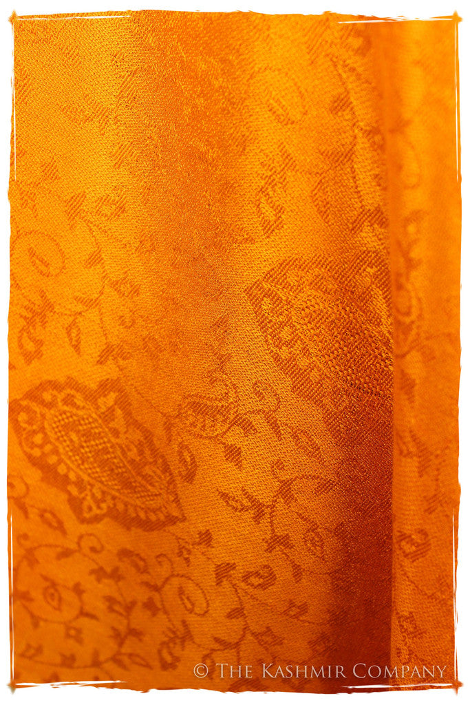 Sunset’s Golden Gate - Tangerine Gold Silk Scarf