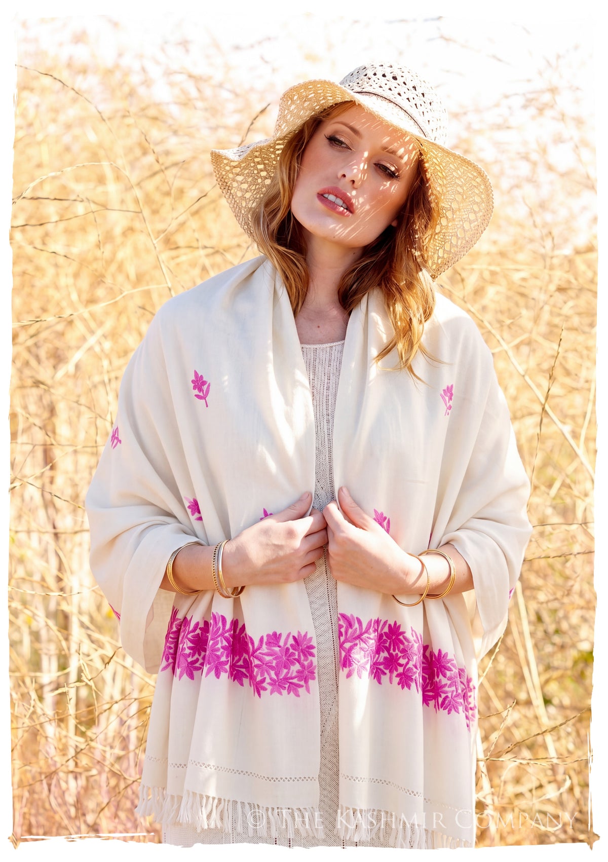 Marisa Frontières Jardin Gift Shawl — lifestyle