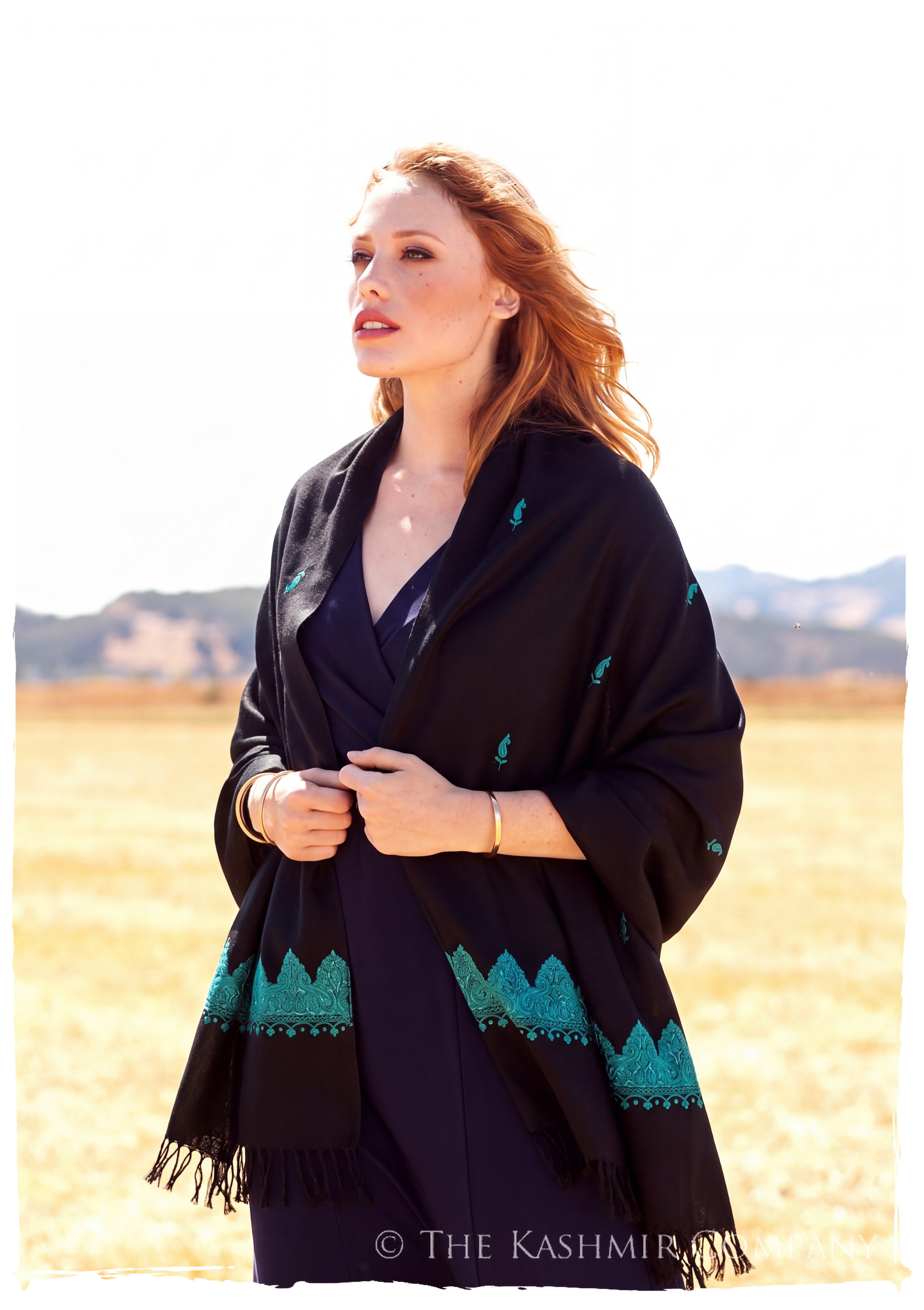 Antonella Frontières Paisley Gift Shawl — lifestyle