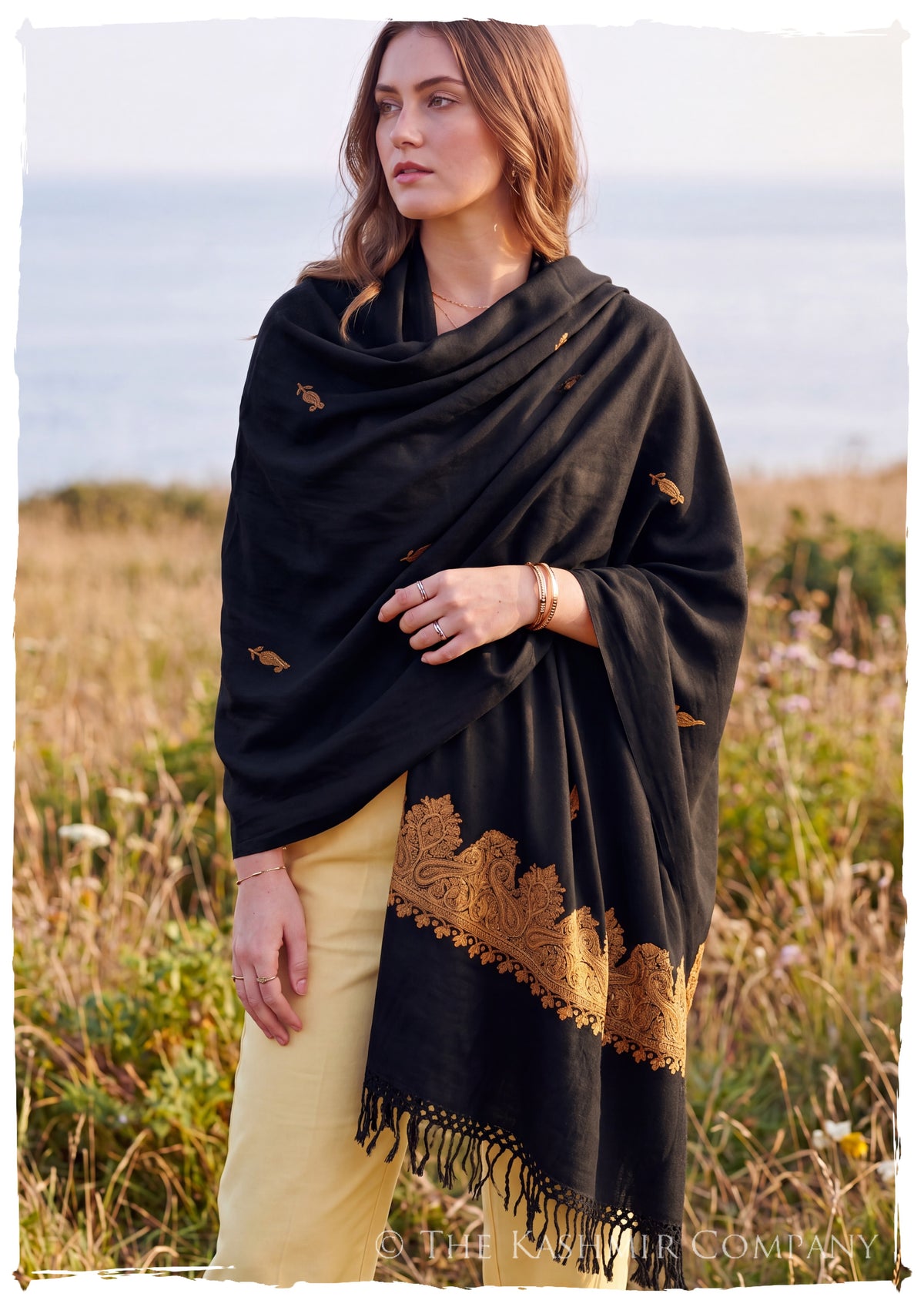 Consuelo Frontières Paisley Gift Shawl — lifestyle