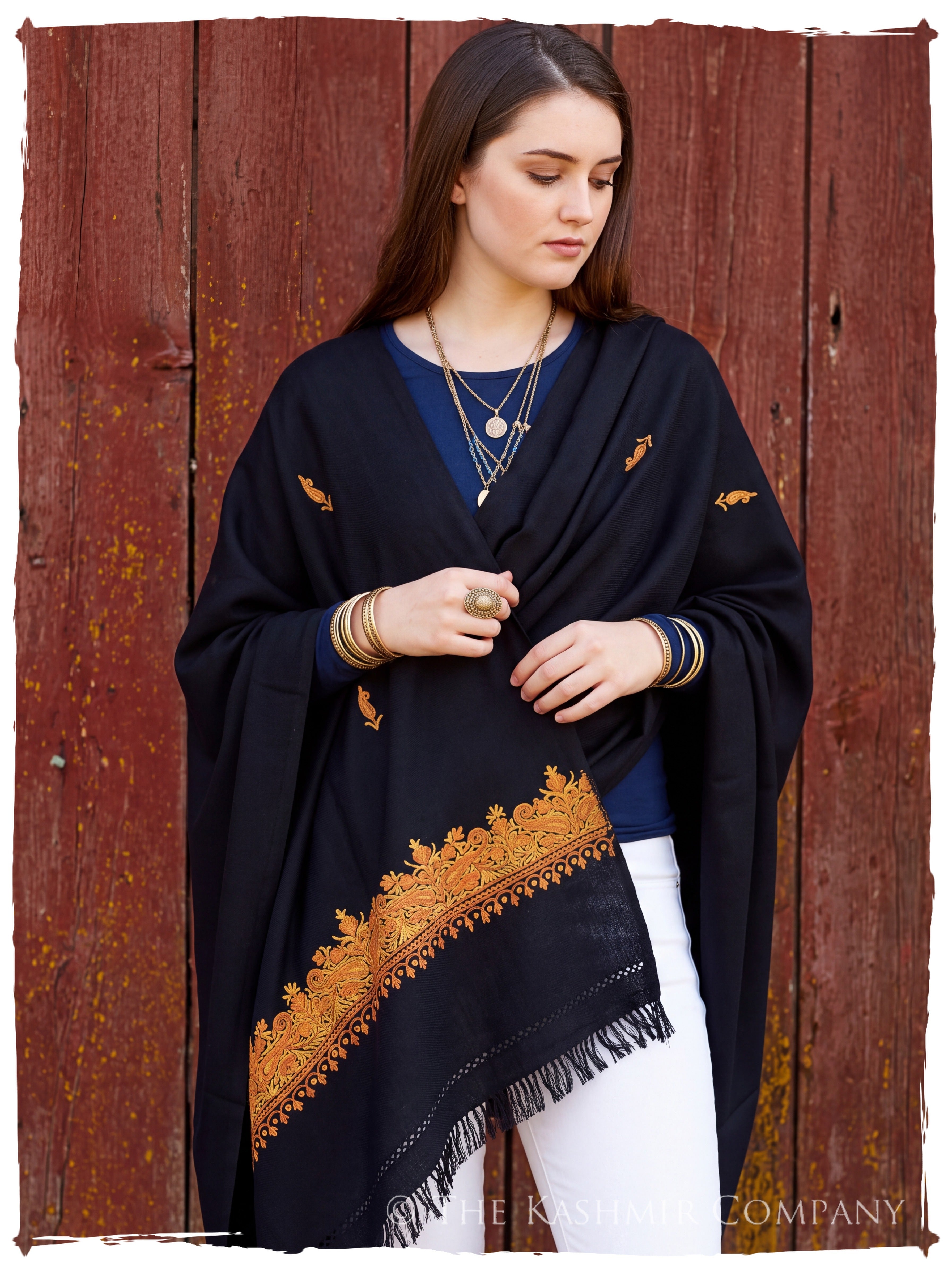 Fernanda Frontières Paisley Gift Shawl — lifestyle
