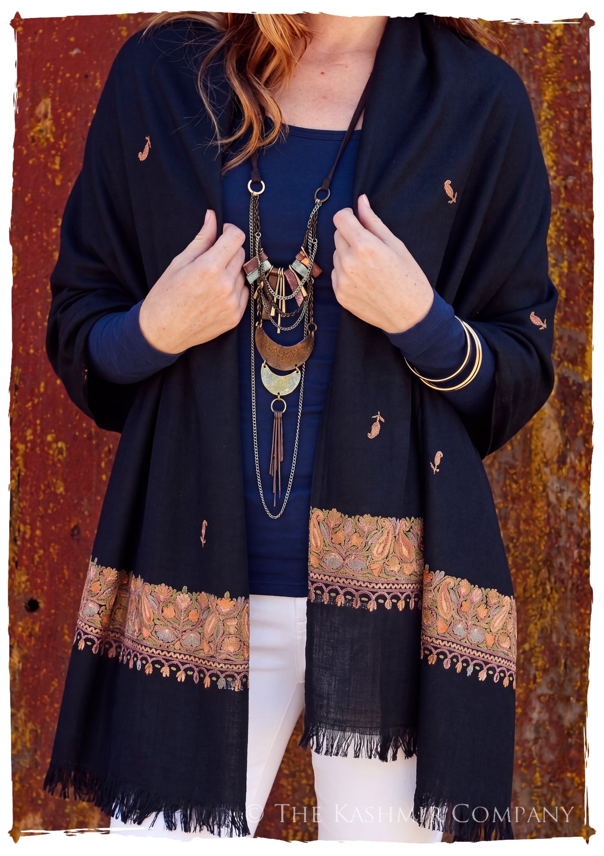 Guiomar Frontières Paisley Gift Shawl — lifestyle