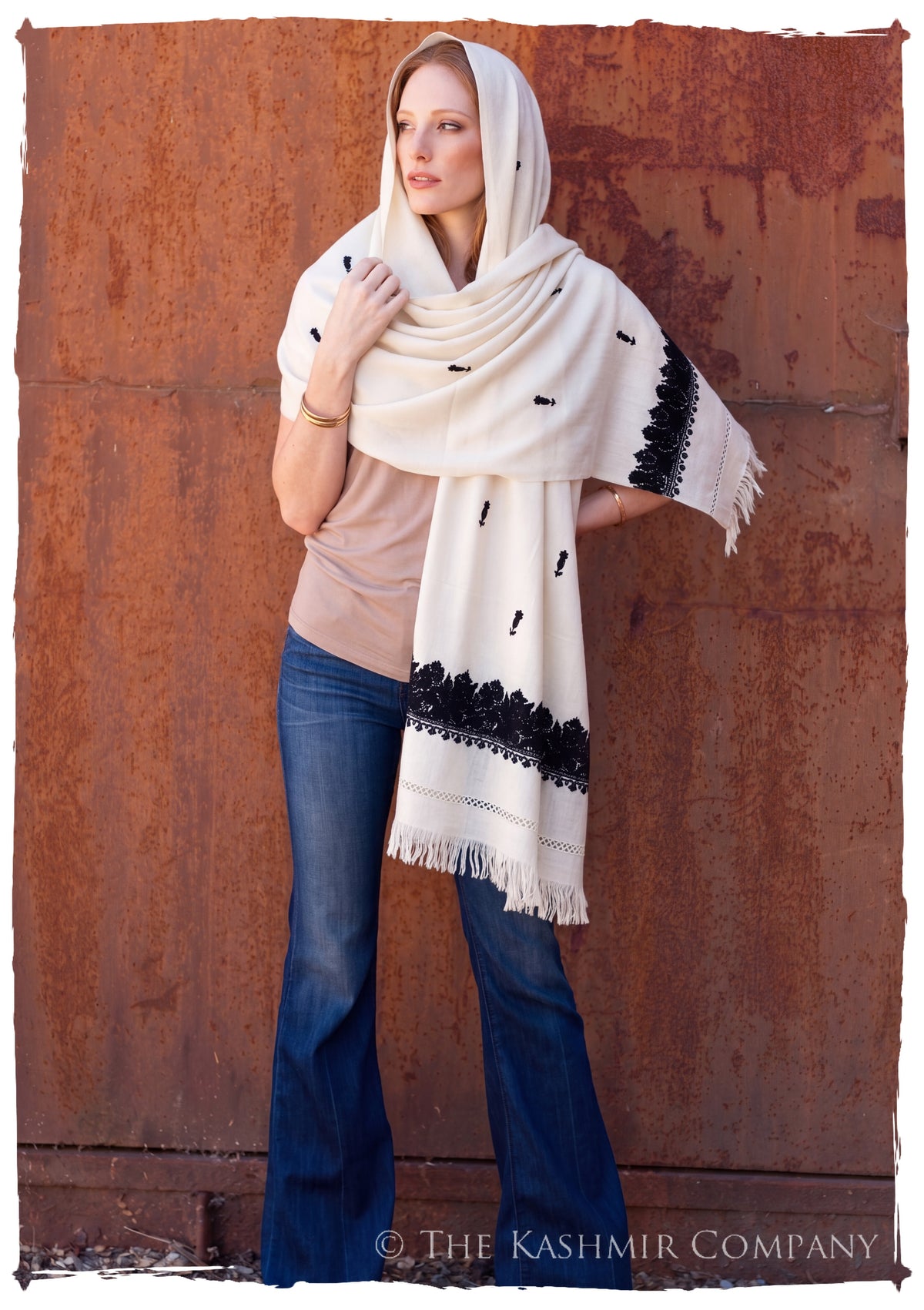 Josefina Frontières Paisley Gift Shawl — lifestyle