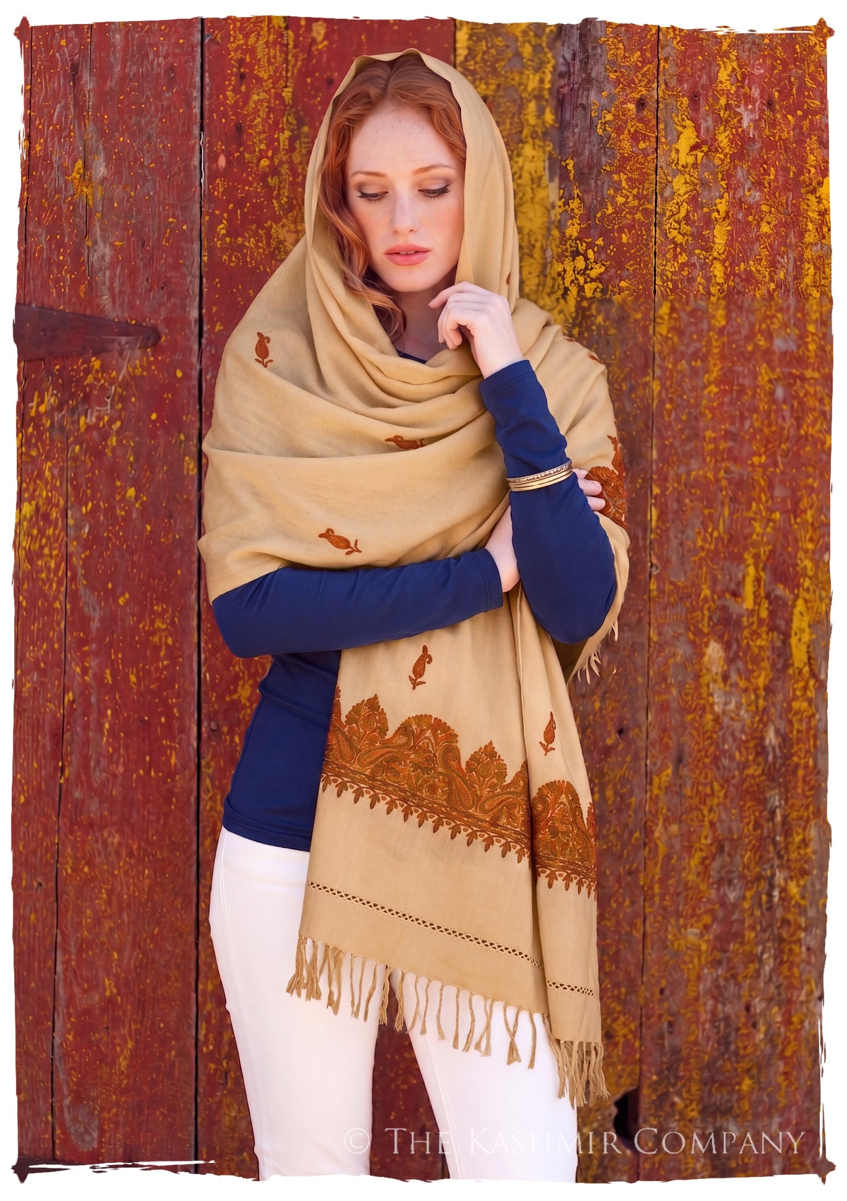 Alphosinè Frontières Paisley Gift Shawl — lifestyle