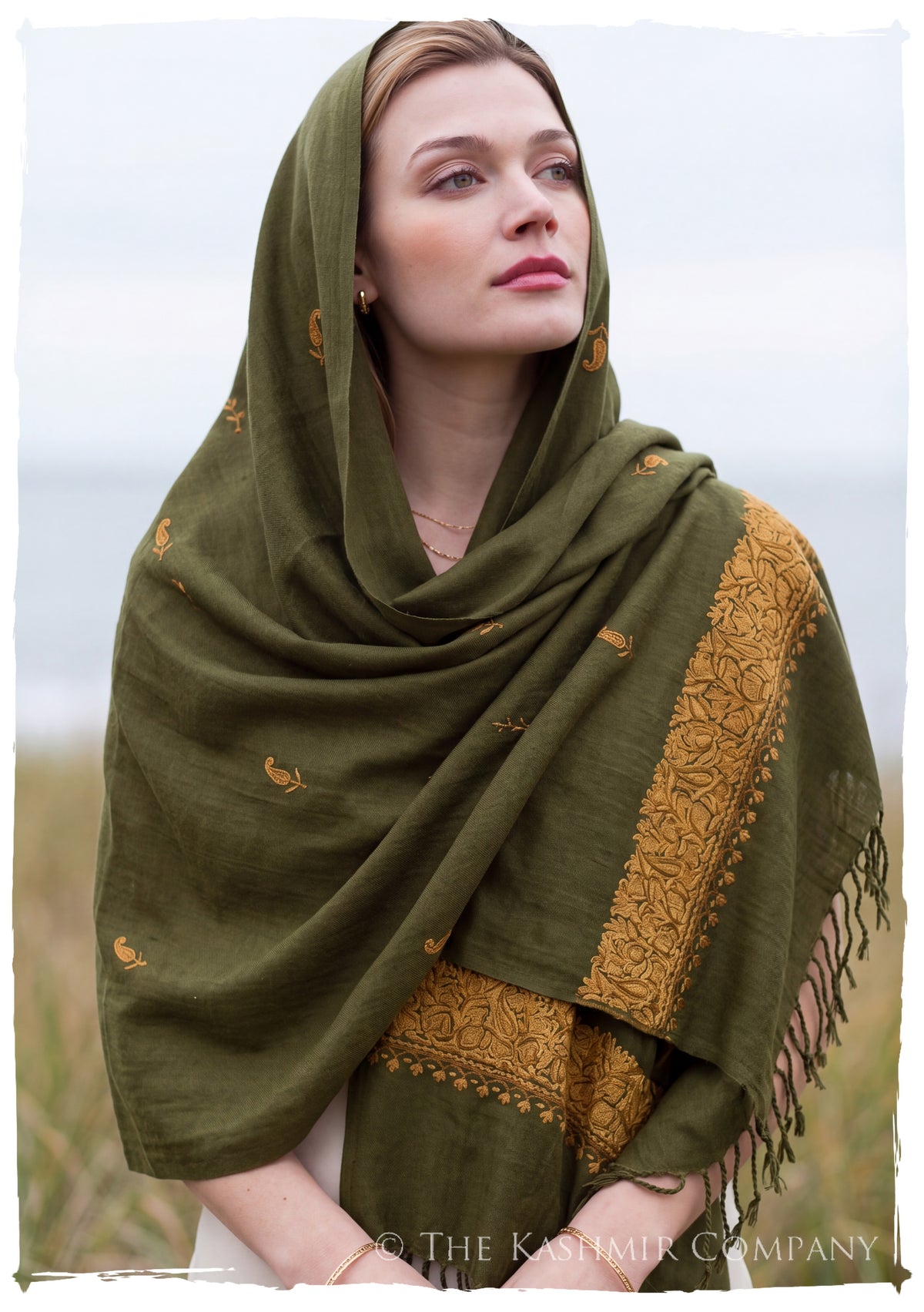 Félice Frontières Paisley Gift Shawl — lifestyle
