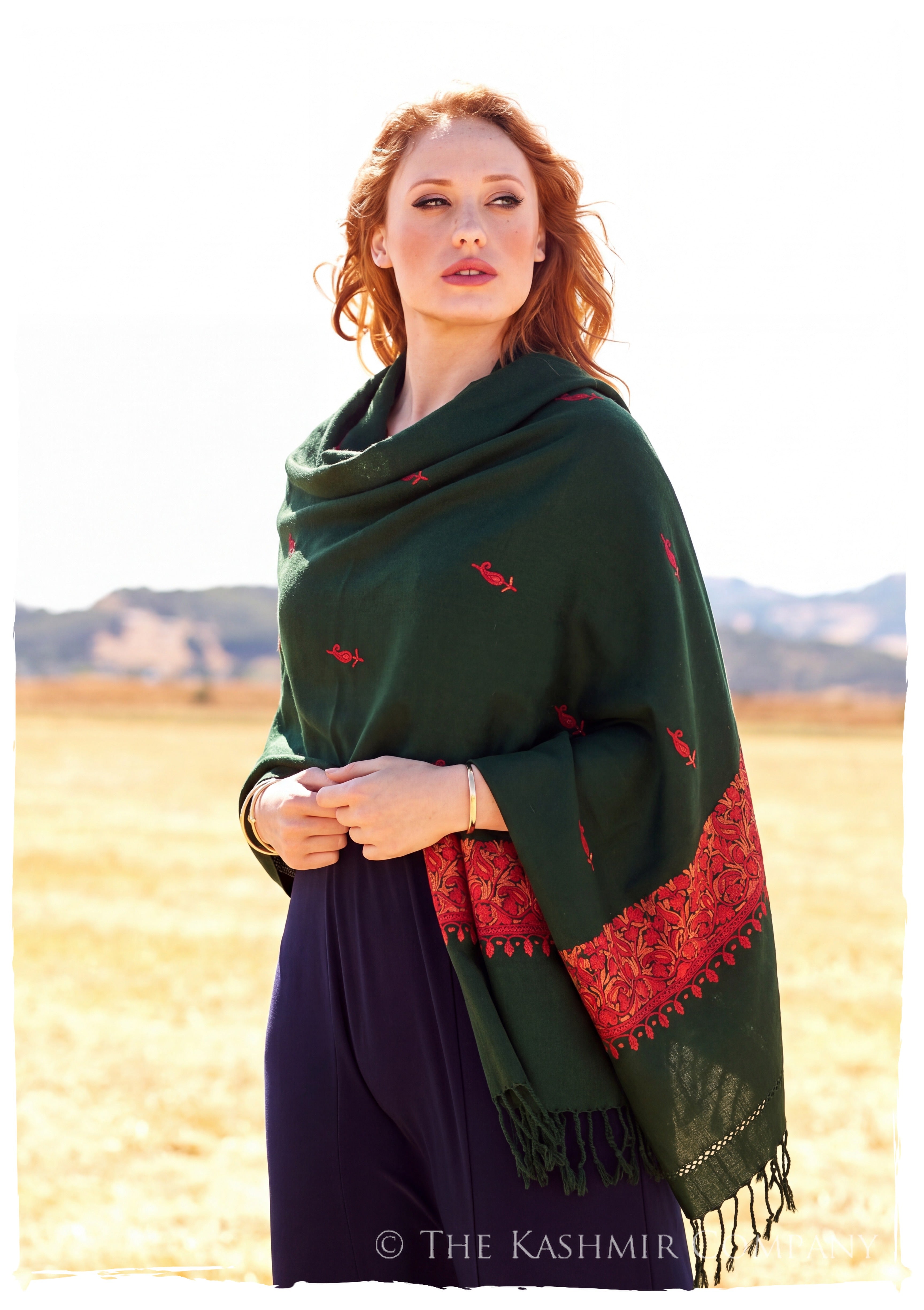 Héloïse Frontières Paisley Gift Shawl — lifestyle