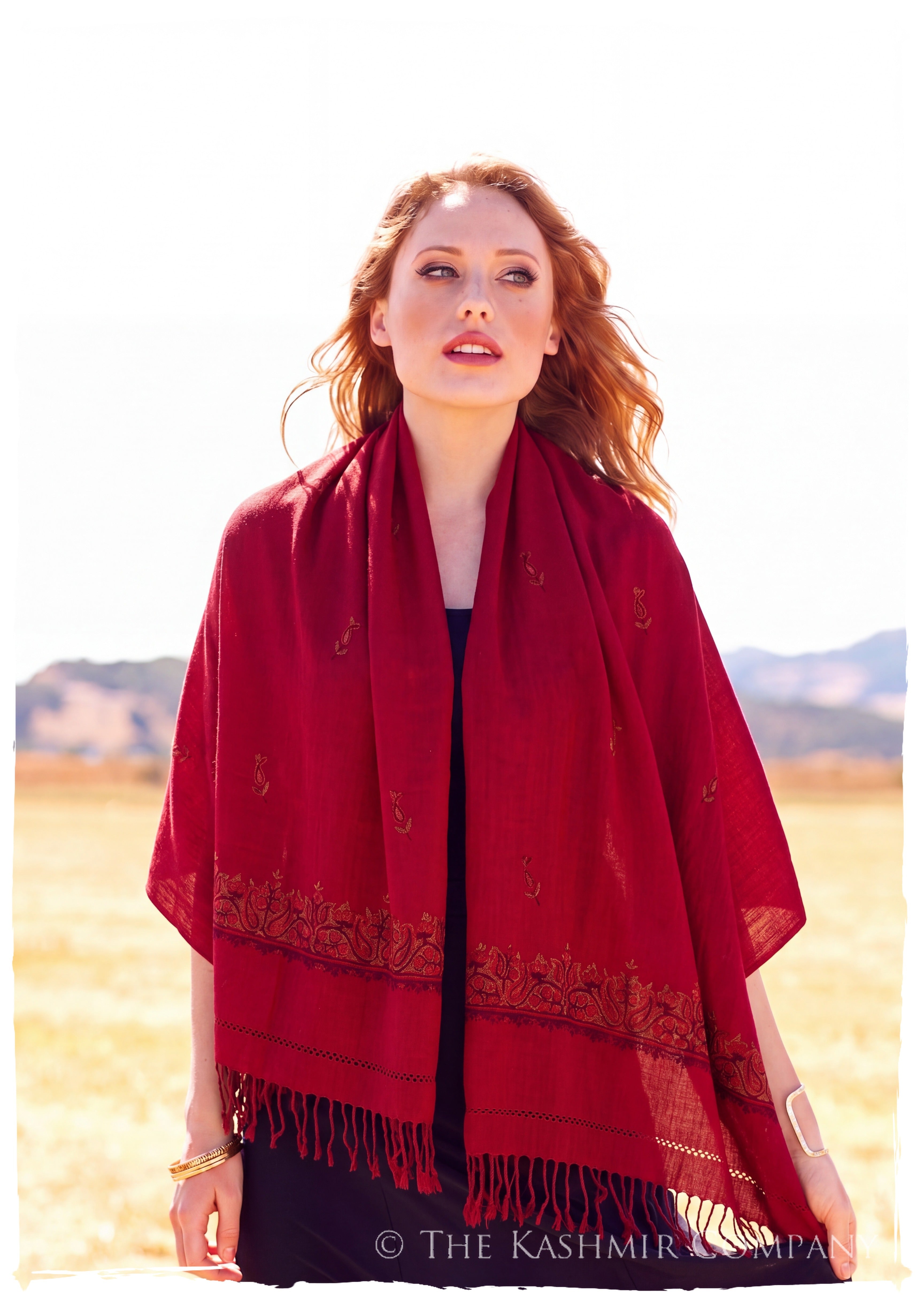 Philomène Frontières Paisley Gift Shawl — lifestyle