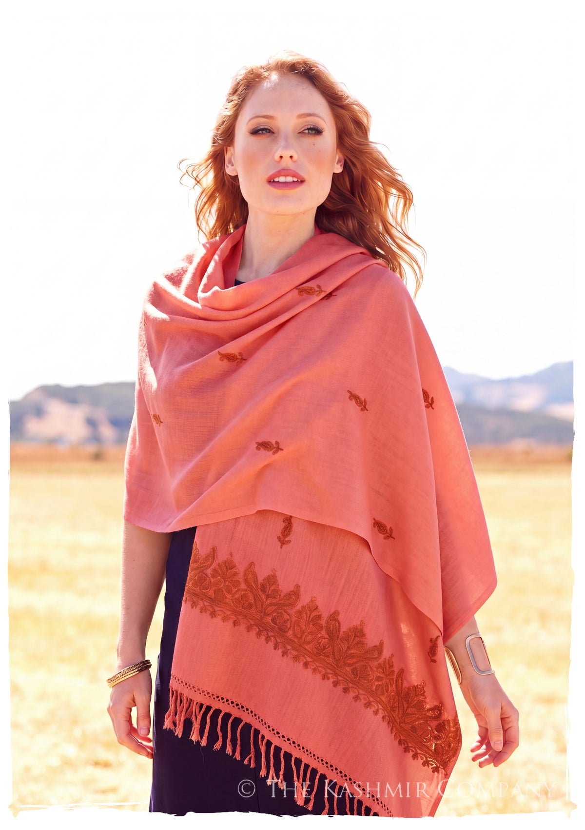 Rolande Frontières Paisley Gift Shawl — lifestyle