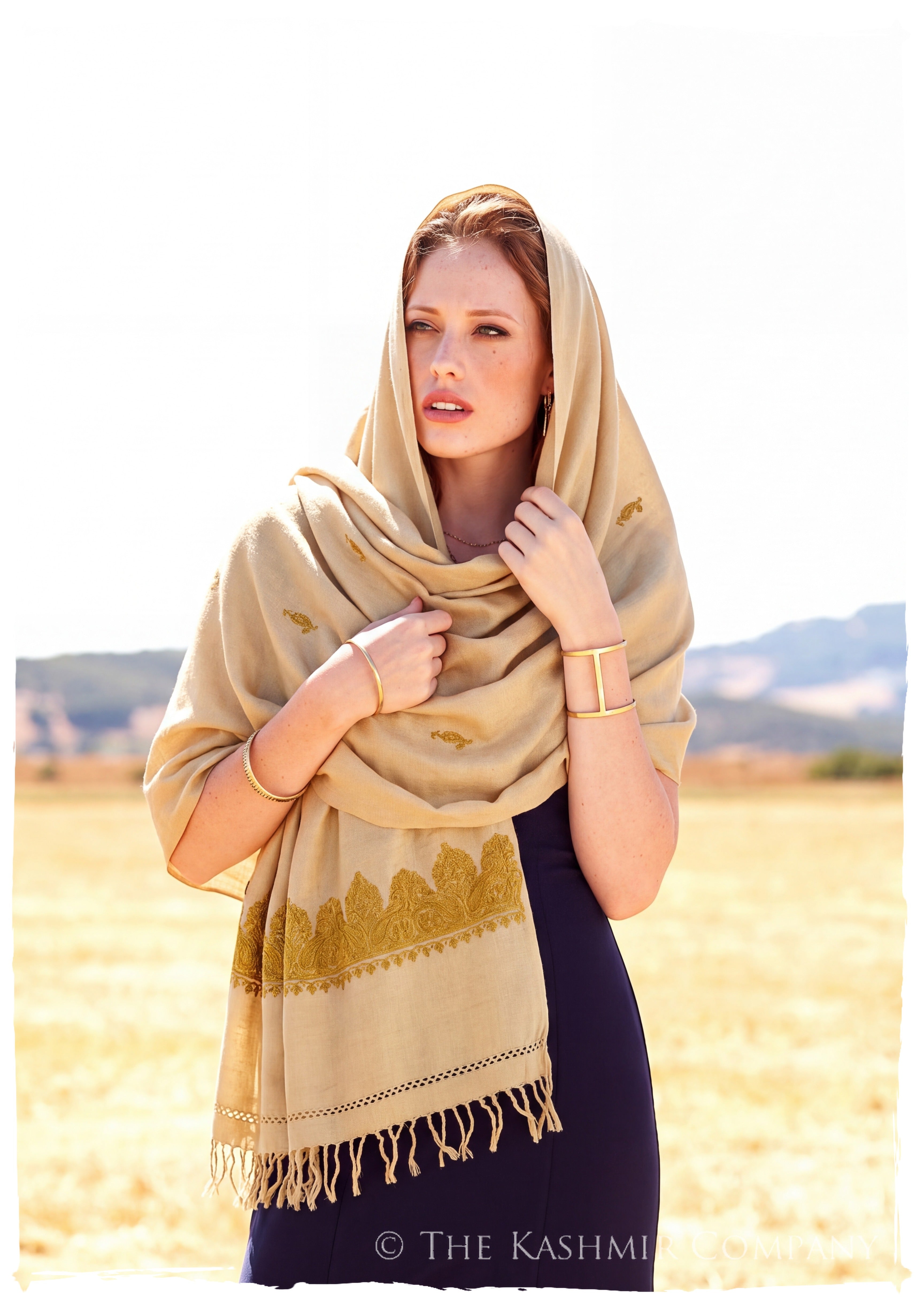 Violette Frontières Paisley Gift Shawl — lifestyle