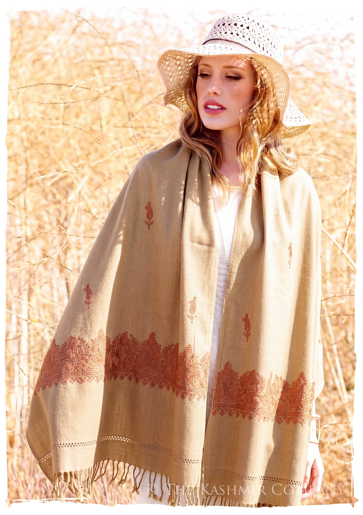 Yvette Frontières Paisley Gift Shawl — lifestyle