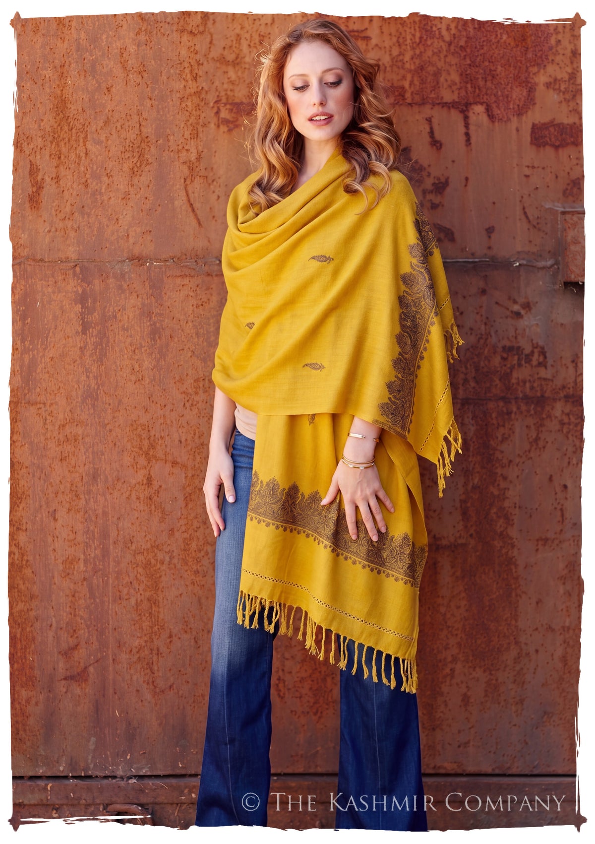 Salomé Frontières Paisley Gift Shawl — lifestyle