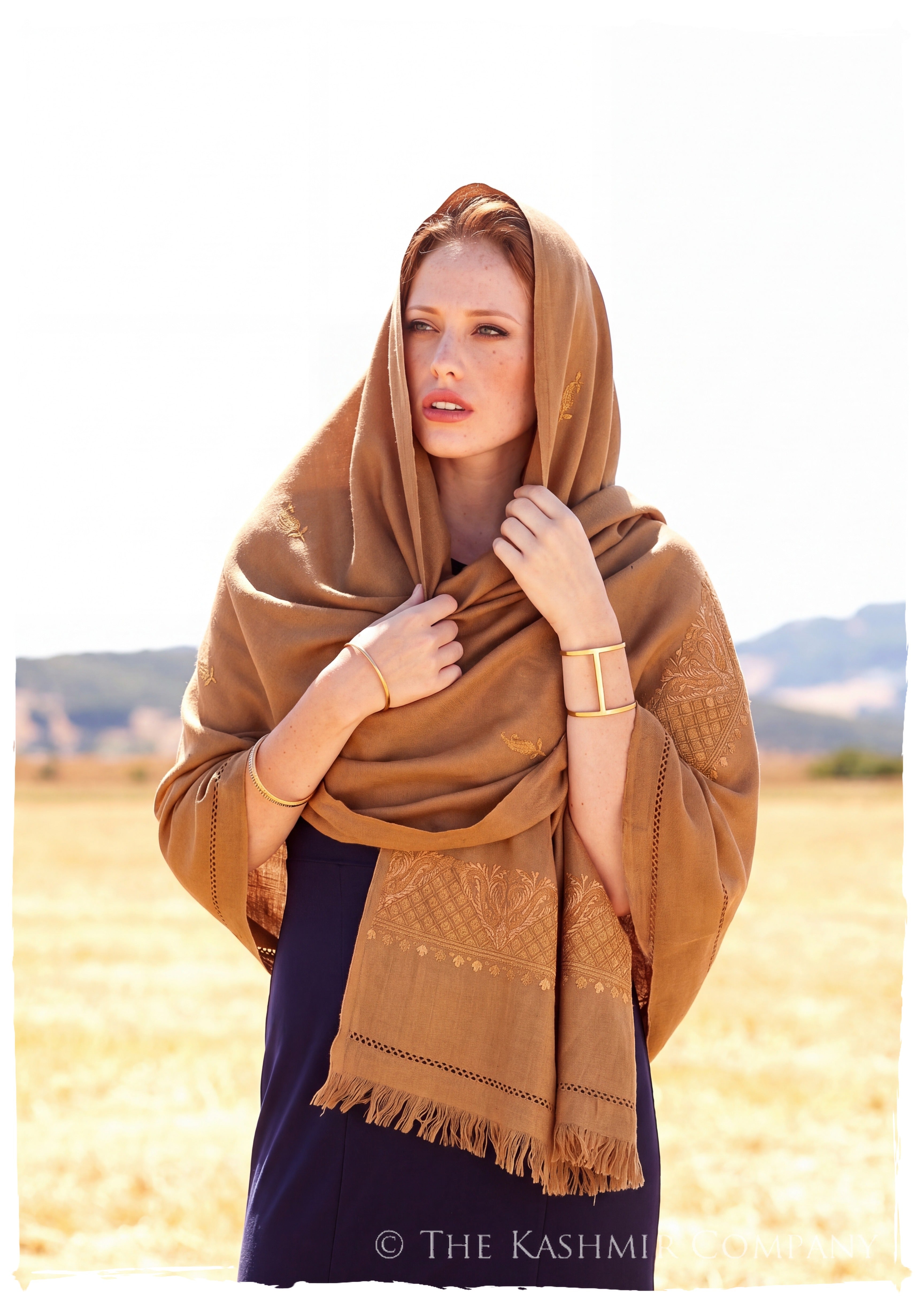 Nadia Frontières Paisley Gift Shawl — lifestyle