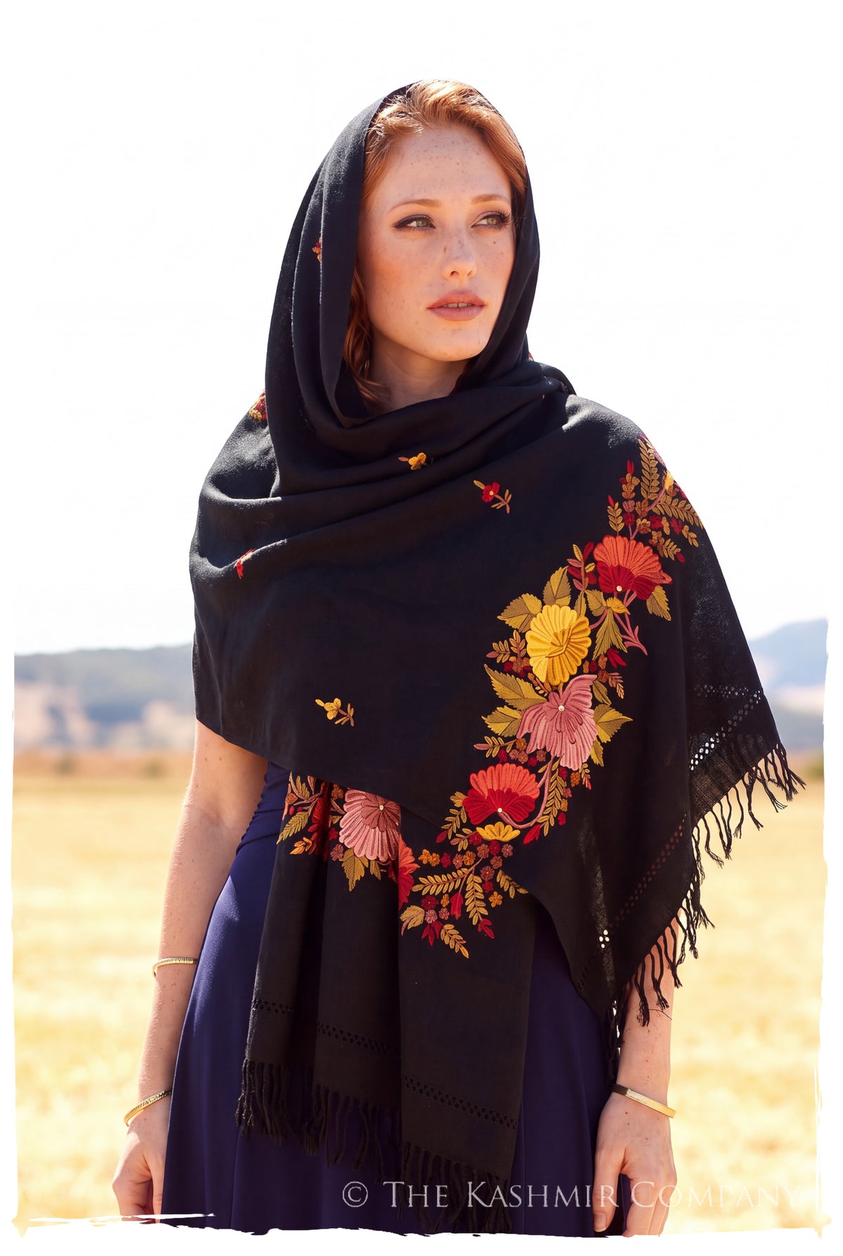 Valentine Frontières Jardin Gift Shawl — lifestyle