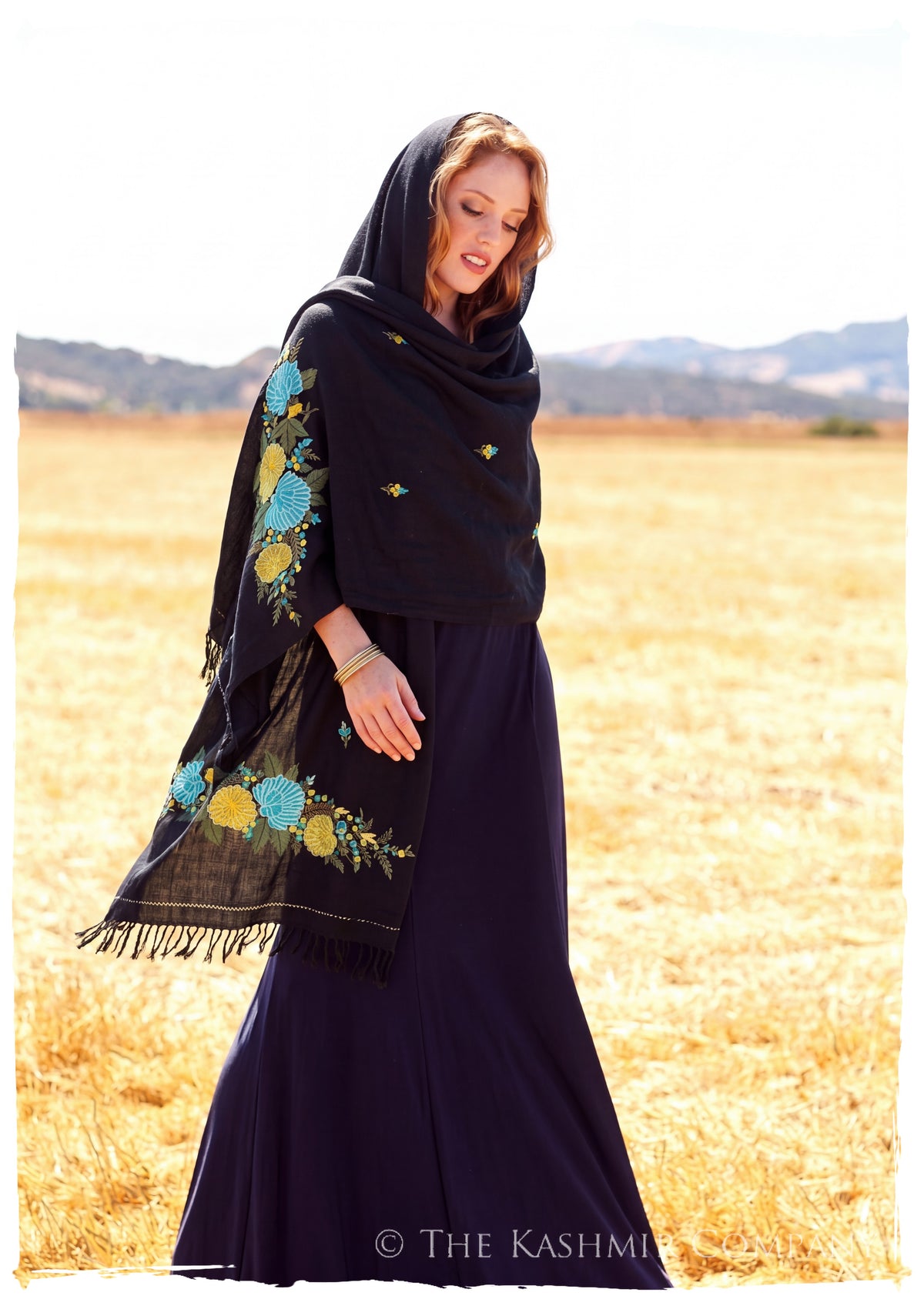 Suzanne Frontières Jardin Gift Shawl — lifestyle