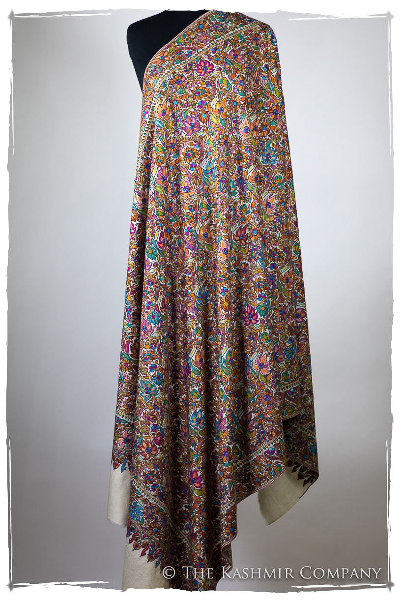 Fleur Tropicale Tahiti - Grand Pashmina Shawl