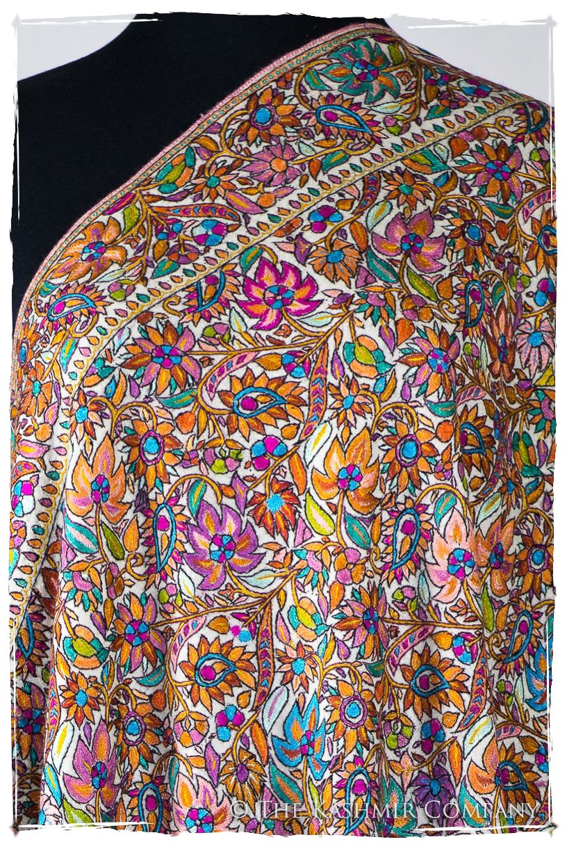 Fleur Tropicale Tahiti - Grand Pashmina Shawl