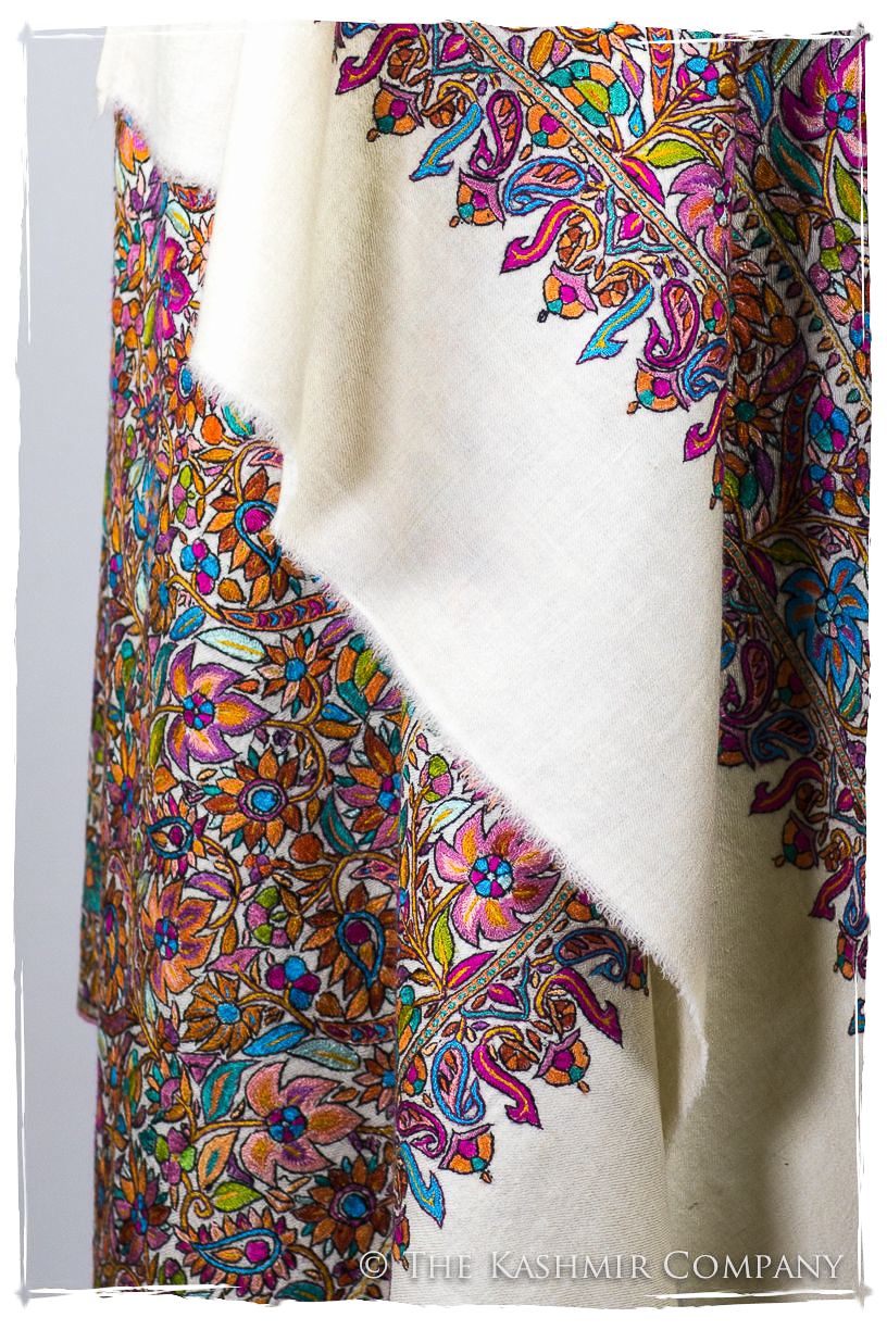 Fleur Tropicale Tahiti - Grand Pashmina Shawl