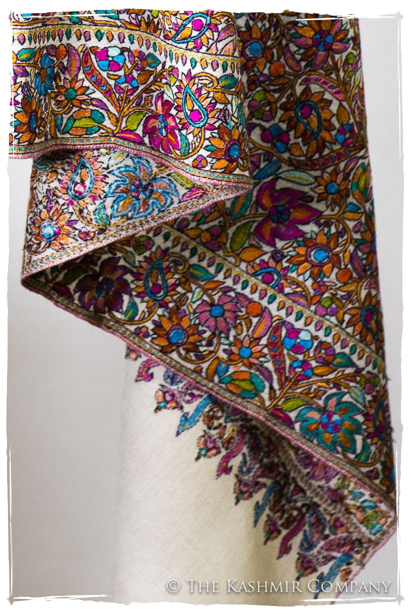 Fleur Tropicale Tahiti - Grand Pashmina Shawl