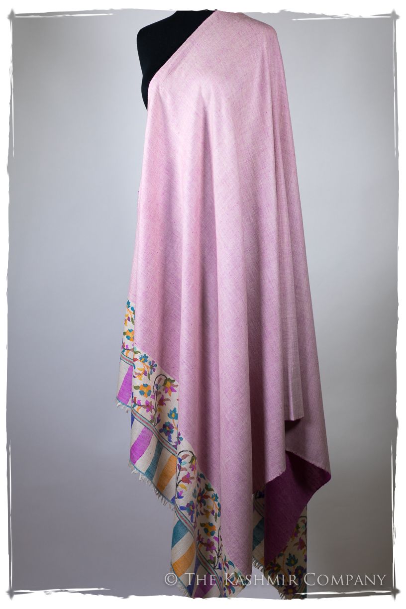 Verre Rose - Kani Grand Handloom Reversible Pashmina Shawl