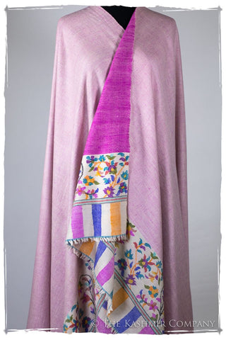 Verre Rose - Kani Grand Handloom Reversible Pashmina Shawl