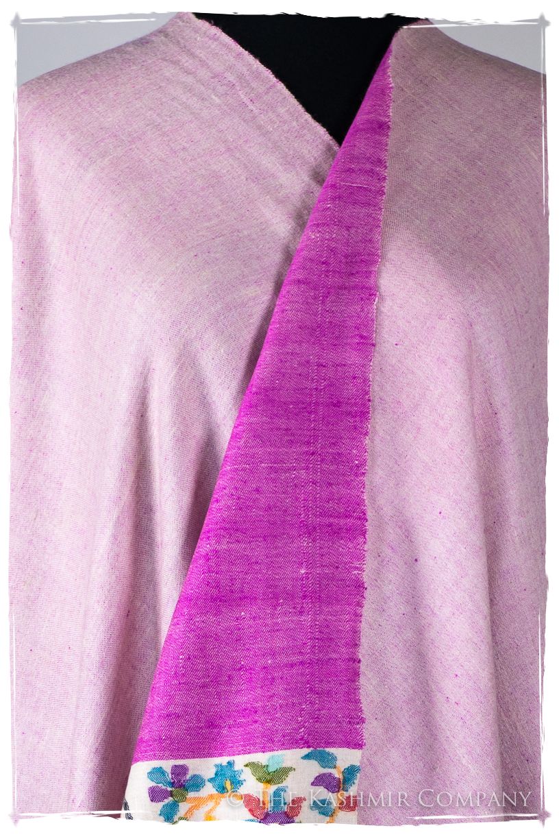Verre Rose - Kani Grand Handloom Reversible Pashmina Shawl