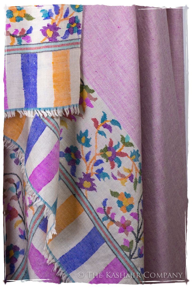 Verre Rose - Kani Grand Handloom Reversible Pashmina Shawl