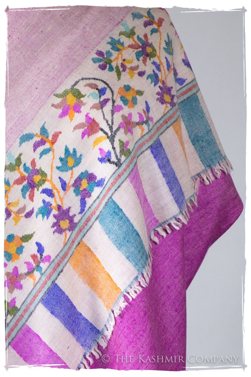 Verre Rose - Kani Grand Handloom Reversible Pashmina Shawl
