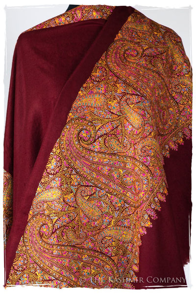 La Coquette Bordeaux - Grand Pashmina Shawl