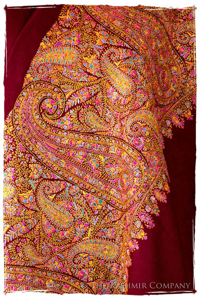 La Coquette Bordeaux - Grand Pashmina Shawl