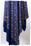 La Poésie Bleu - Grand Pashmina Shawl