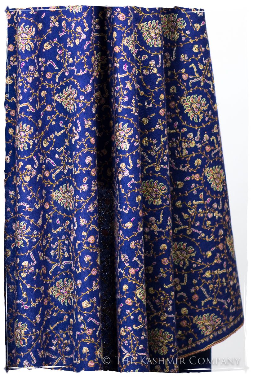 La Poésie Bleu - Grand Pashmina Shawl