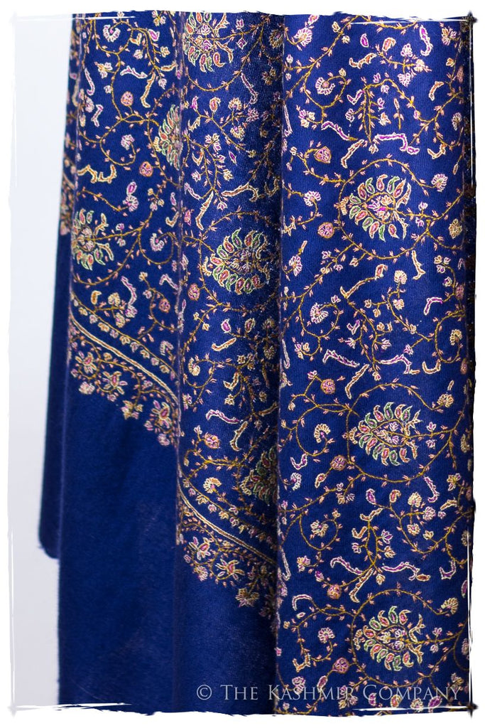 La Poésie Bleu - Grand Pashmina Shawl