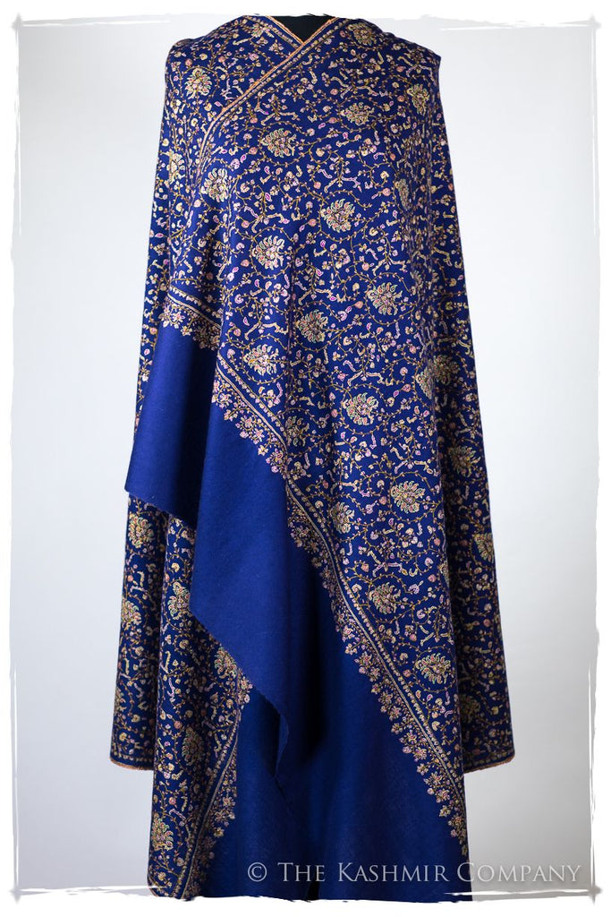 La Poésie Bleu - Grand Pashmina Shawl