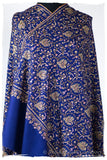 La Poésie Bleu - Grand Pashmina Shawl