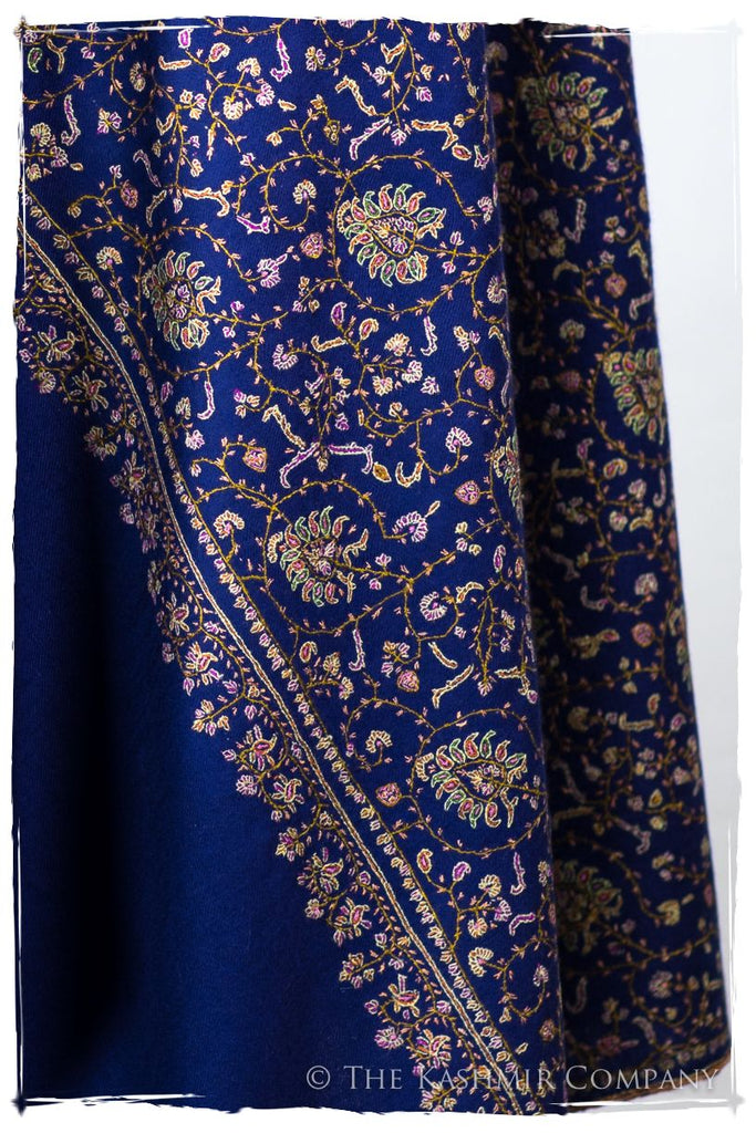 La Poésie Bleu - Grand Pashmina Shawl