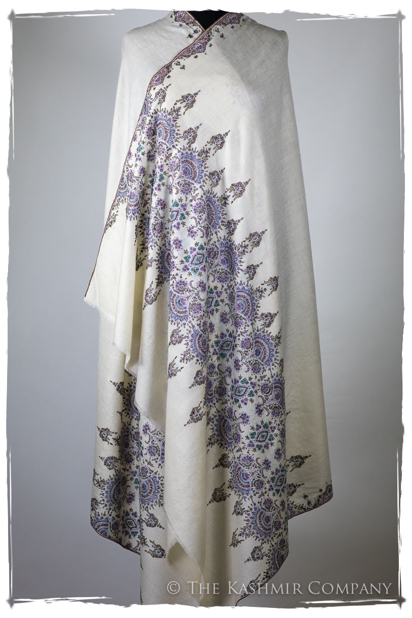 La Rêves de Printemps Bleu - Grand Pashmina Shawl