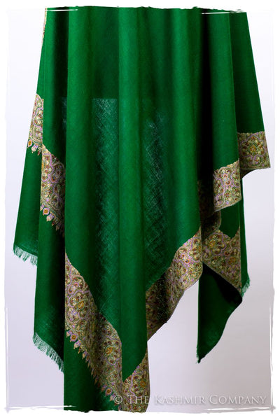 Mughal Émeraude - Grand Pashmina Shawl