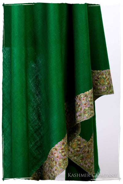 Mughal Émeraude - Grand Pashmina Shawl