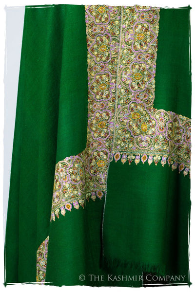 Mughal Émeraude - Grand Pashmina Shawl