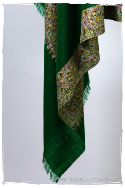 Mughal Émeraude - Grand Pashmina Shawl