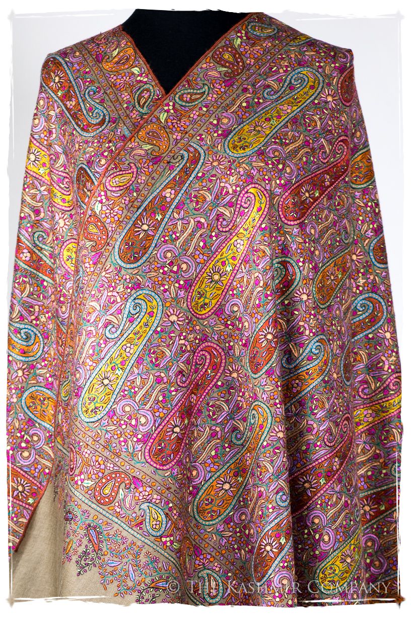 Le joyau Paisley - Grand Pashmina Shawl