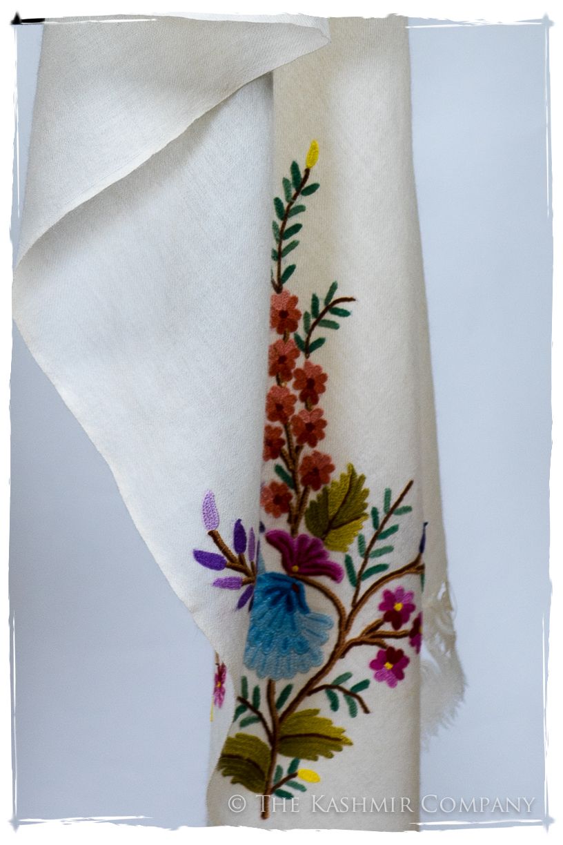 Jardin Pastel Français Voilet Bouquet Mascarade Shawl