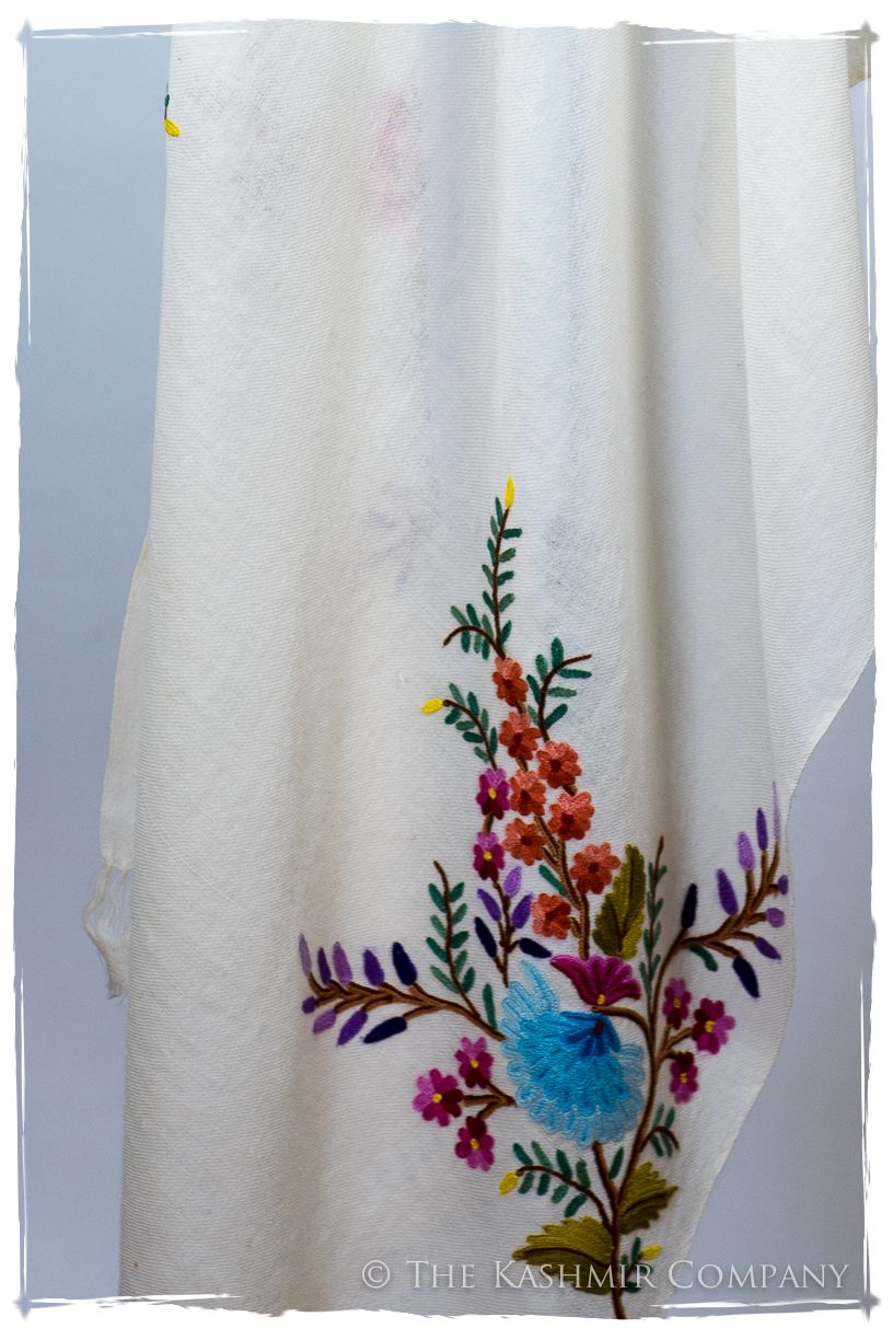 Jardin Pastel Français Voilet Bouquet Mascarade Shawl