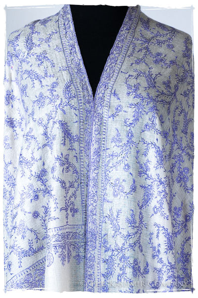 Amparo Bleu Bijou Jardin L'amour Soft Cashmere Scarf/Shawl