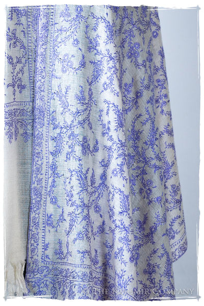 Amparo Bleu Bijou Jardin L'amour Soft Cashmere Scarf/Shawl