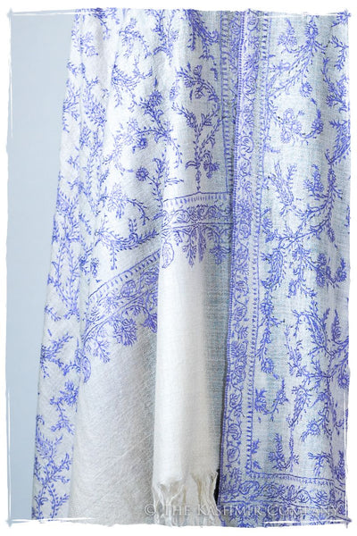 Amparo Bleu Bijou Jardin L'amour Soft Cashmere Scarf/Shawl