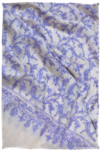 Amparo Bleu Bijou Jardin L'amour Soft Cashmere Scarf/Shawl