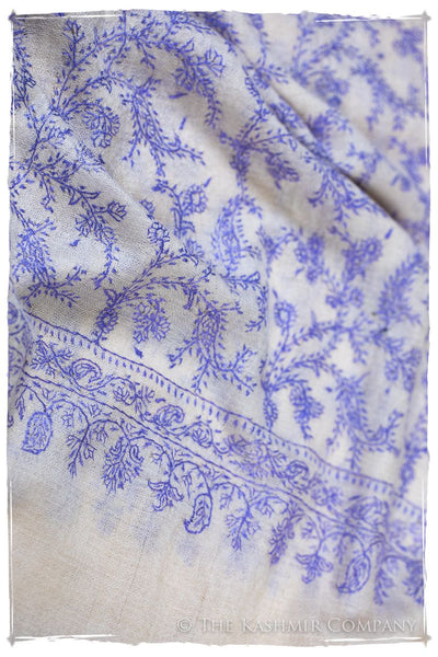 Amparo Bleu Bijou Jardin L'amour Soft Cashmere Scarf/Shawl